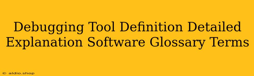 Debugging Tool Definition Detailed Explanation Software Glossary Terms 